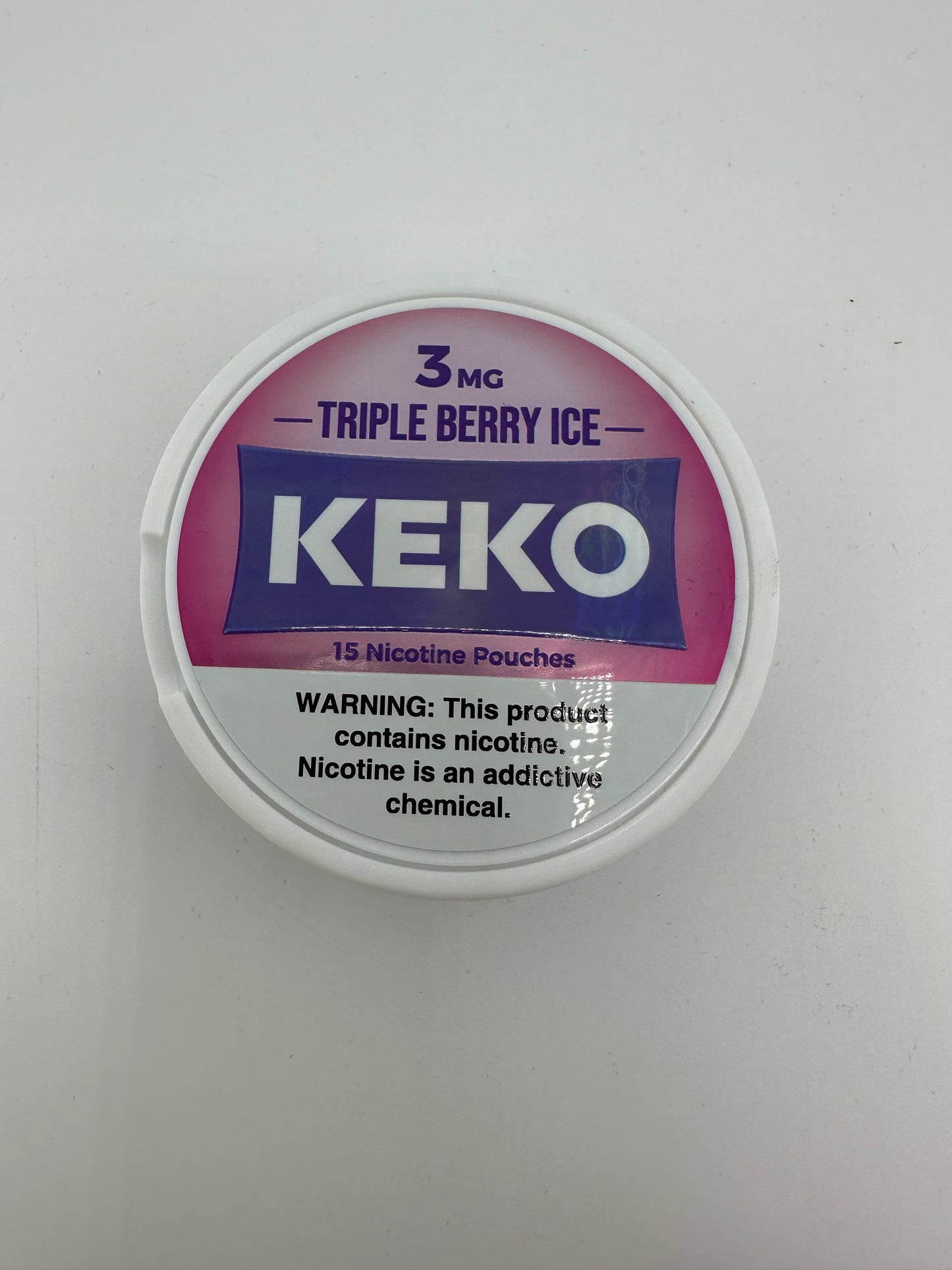 Keko Nicotine Pouches Triple Berry Ice 3mg & 6mg