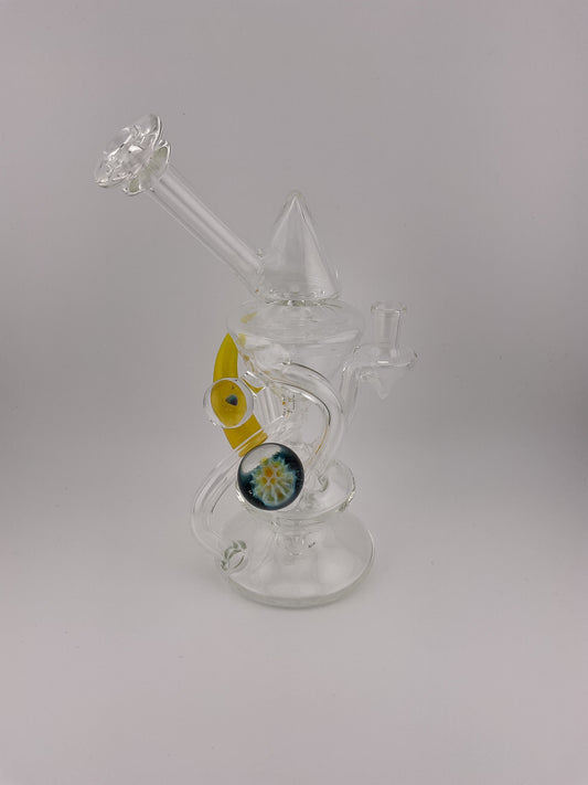 Made by Mank Clear Recycler Yellow Horn Encased Opal
