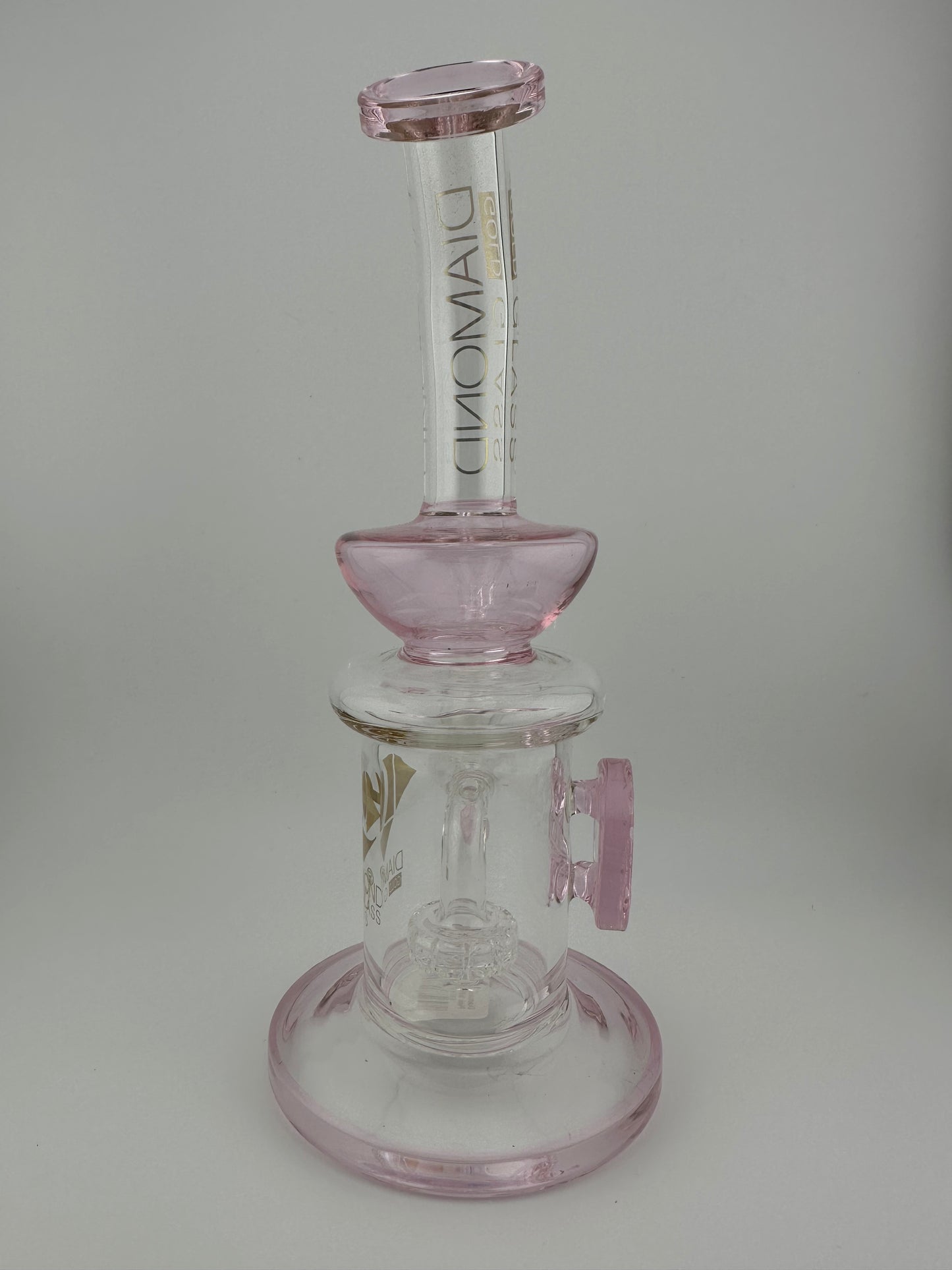 Diamond Glass Pink Waffle 14mm Rig