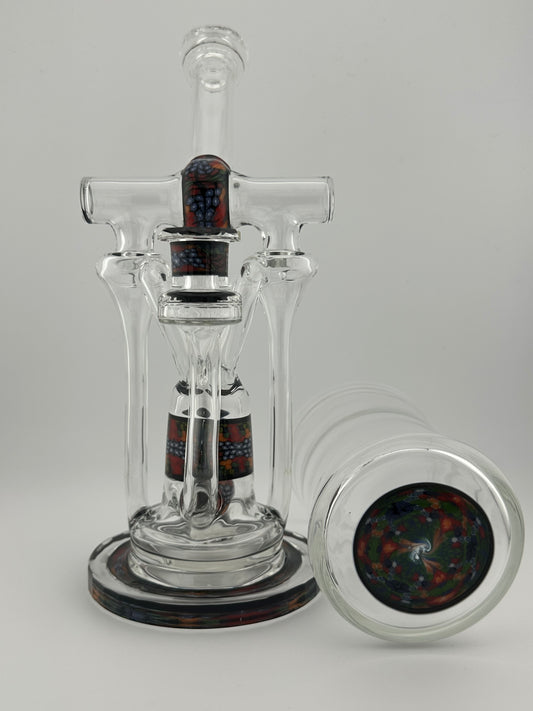 Domer Glass Faceted Chip Stack BubbleDumper