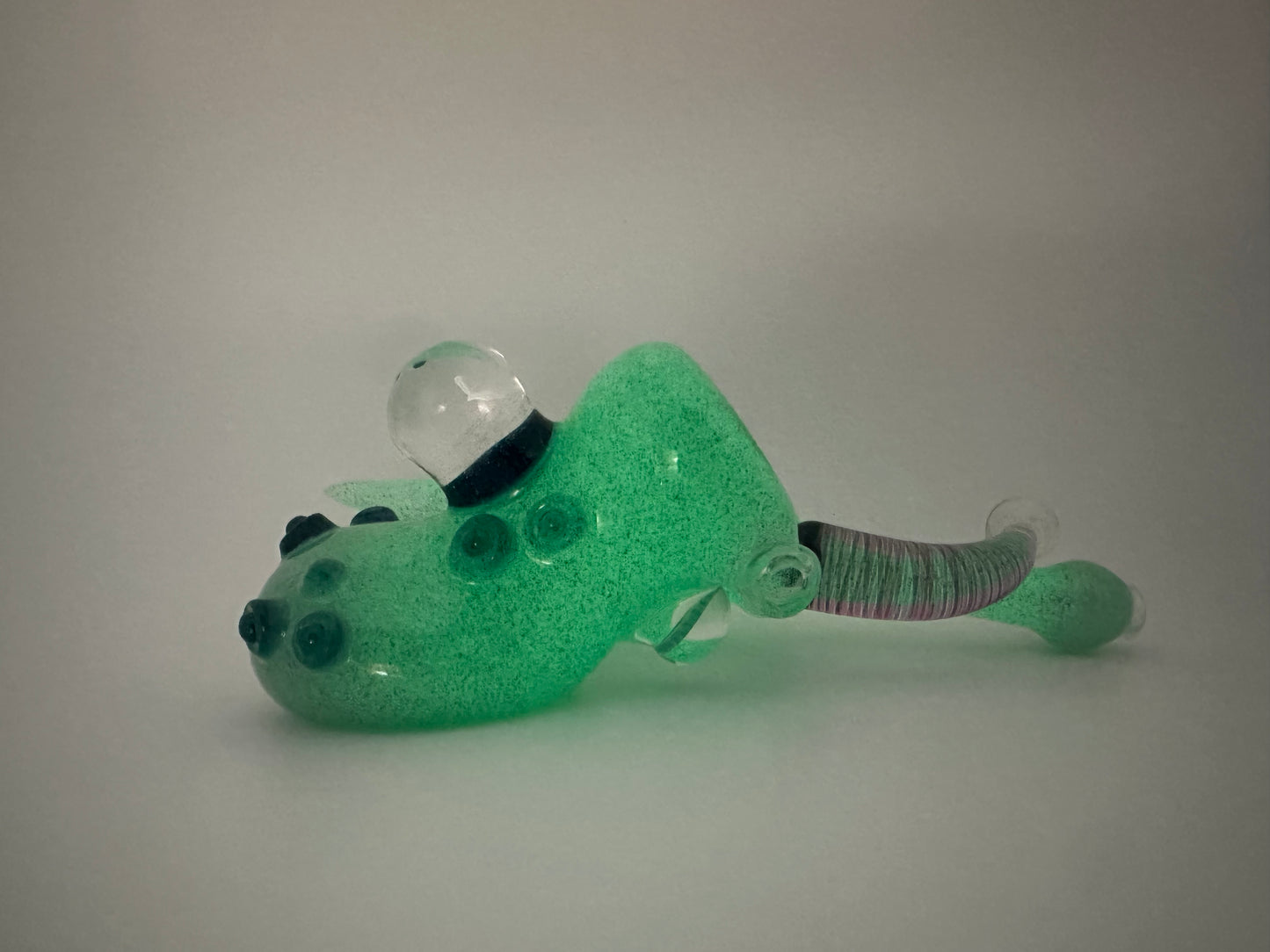 Brando Glass ( Brandon Welk ) Fully Worked Glow In The Dark Pipe