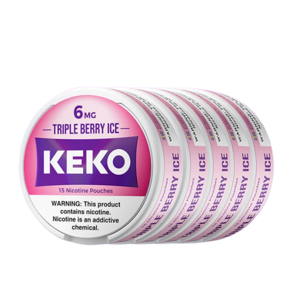 Keko Nicotine Pouches Triple Berry Ice 3mg & 6mg