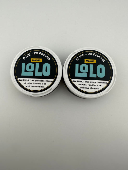 LoLo Nicotine Pouches Mango 9mg & 12mg