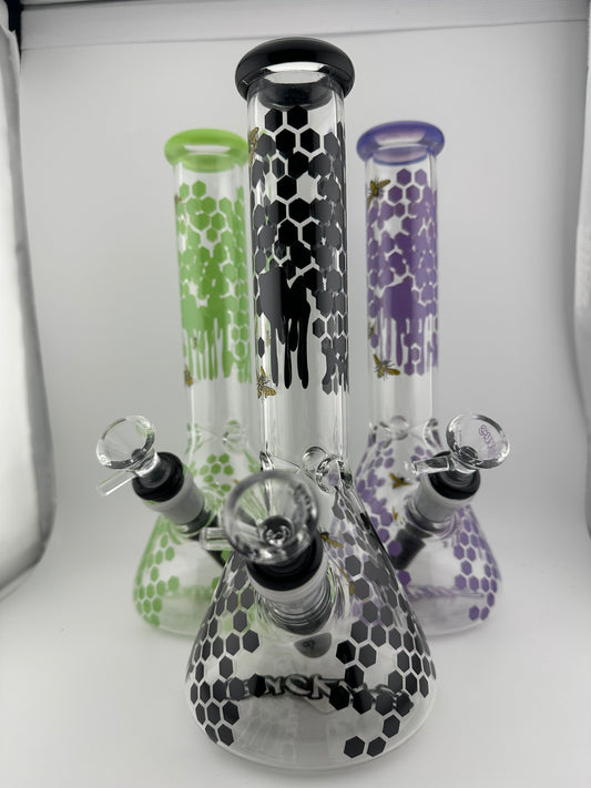 Ruckus Glass Honeycomb Bee Beaker