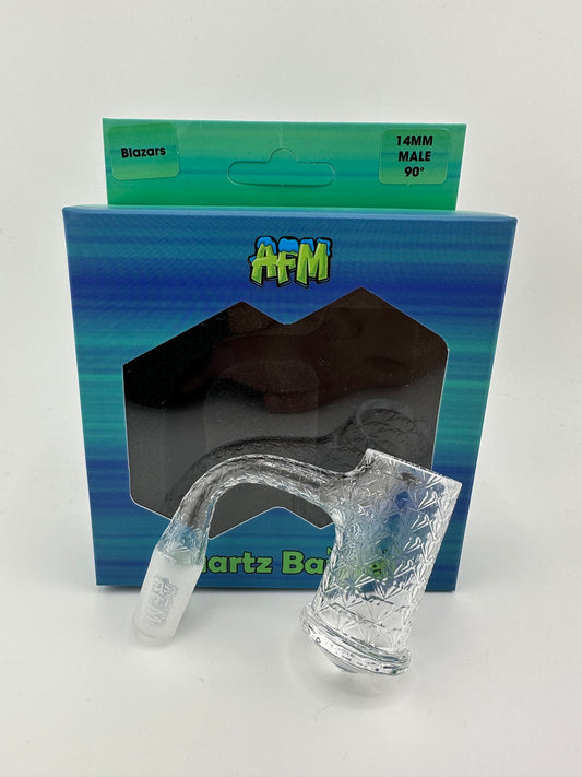 AFM Glass Blazars Quartz Banger 14mm Male