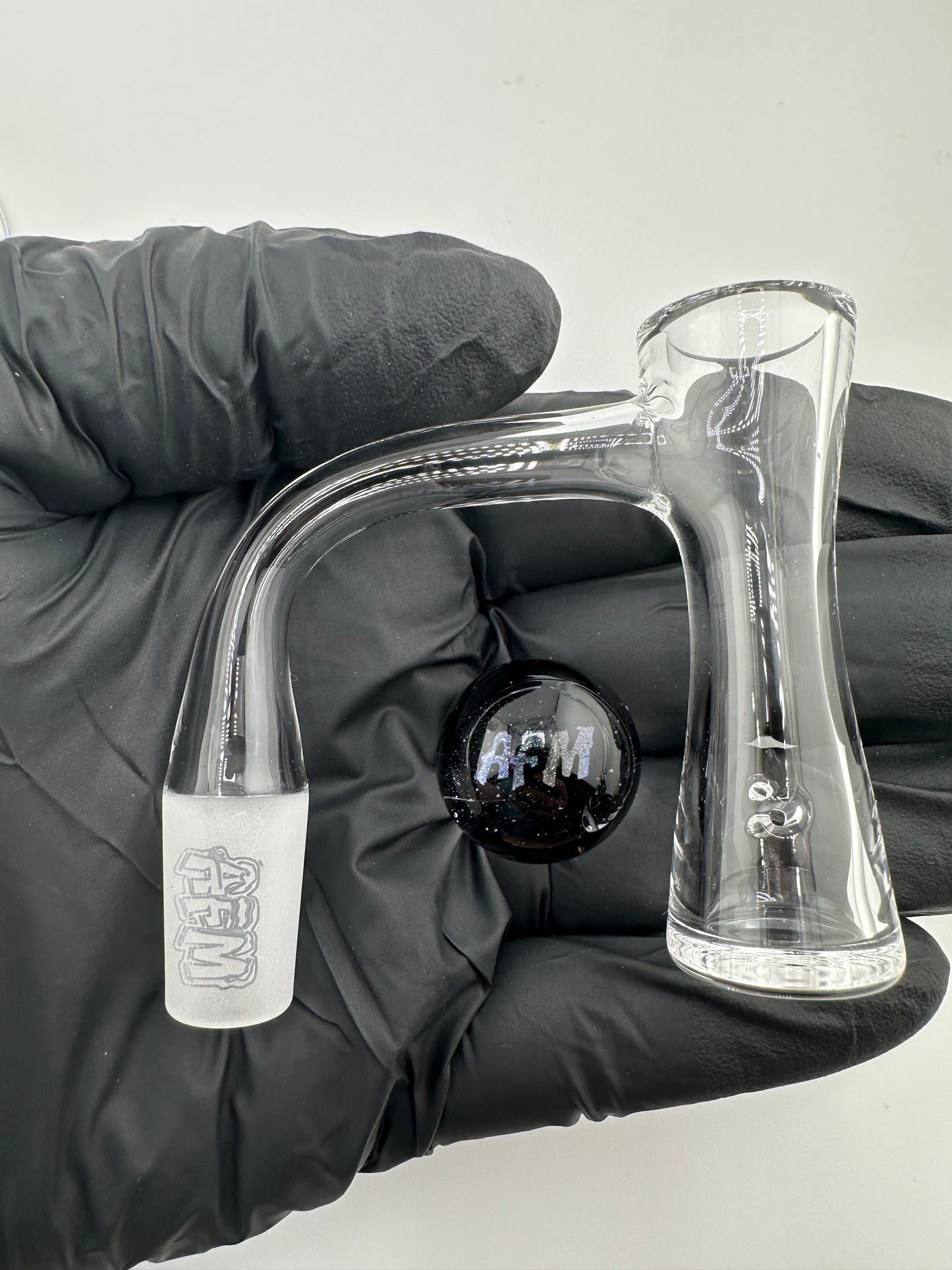 AFM Glass Whirlpool Quartz Banger 14mm Male