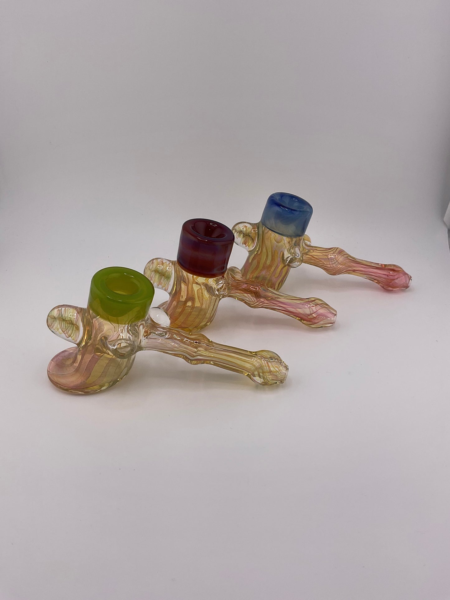 Pugsley Glass Colored Hammer Pipe