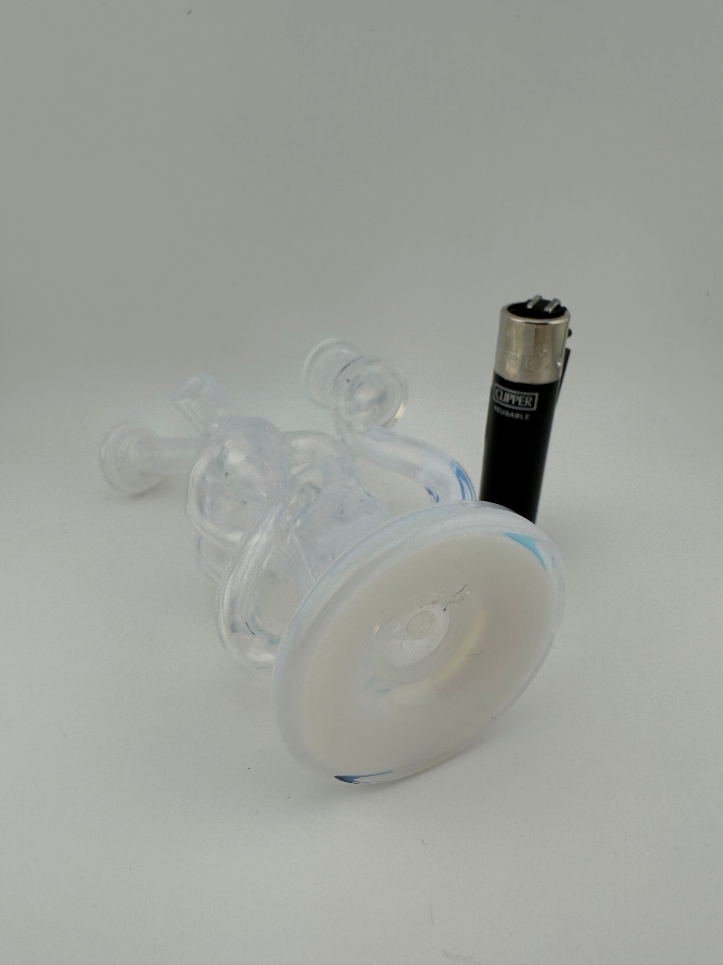 Domer Glass Mini Double Dumper Recycler 10mm Sub 6”
