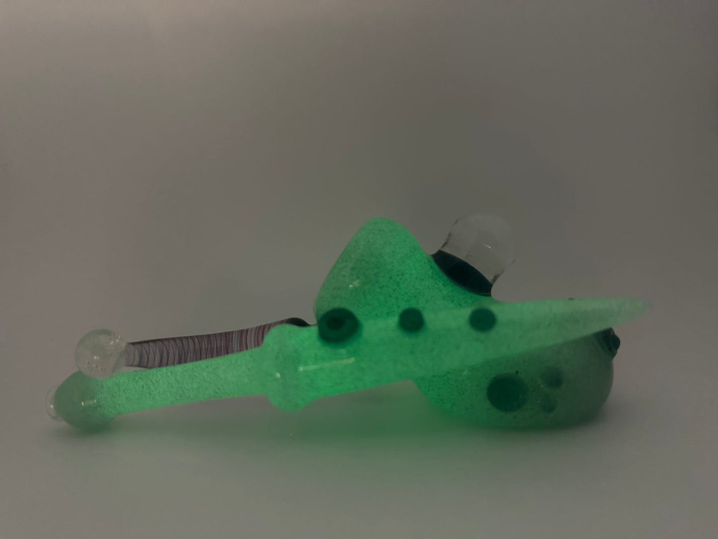 Brando Glass ( Brandon Welk ) Fully Worked Glow In The Dark Pipe