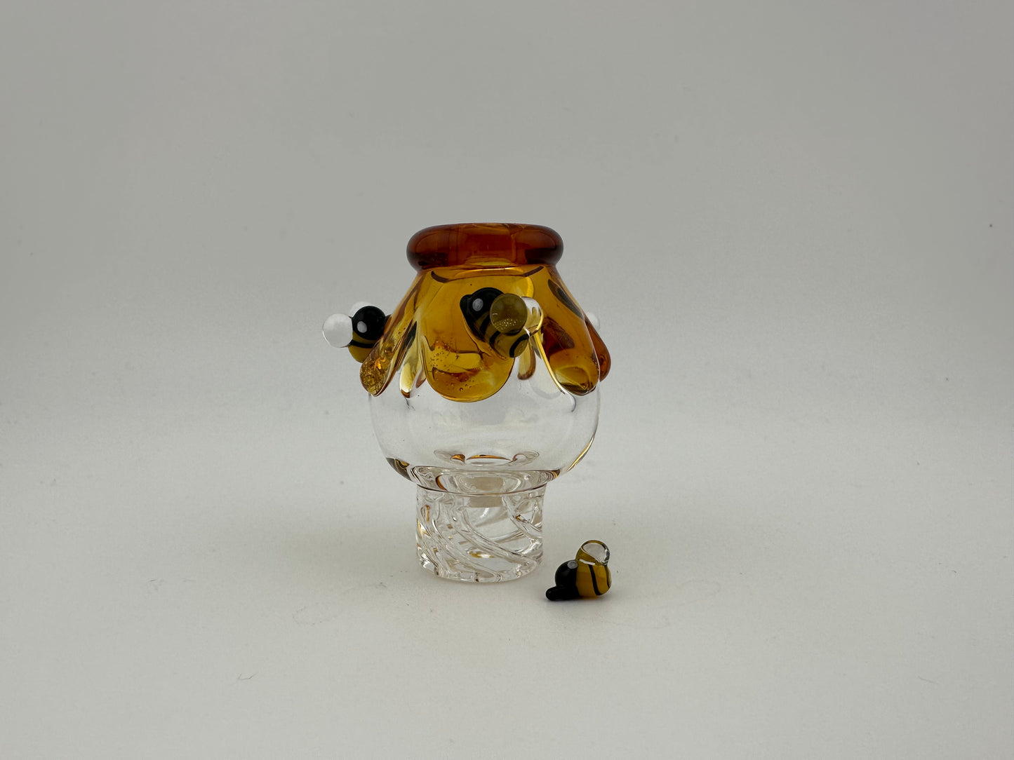 Empire Glassworks Honey Bee Spinner Carb Cap / Bee Terp Bead