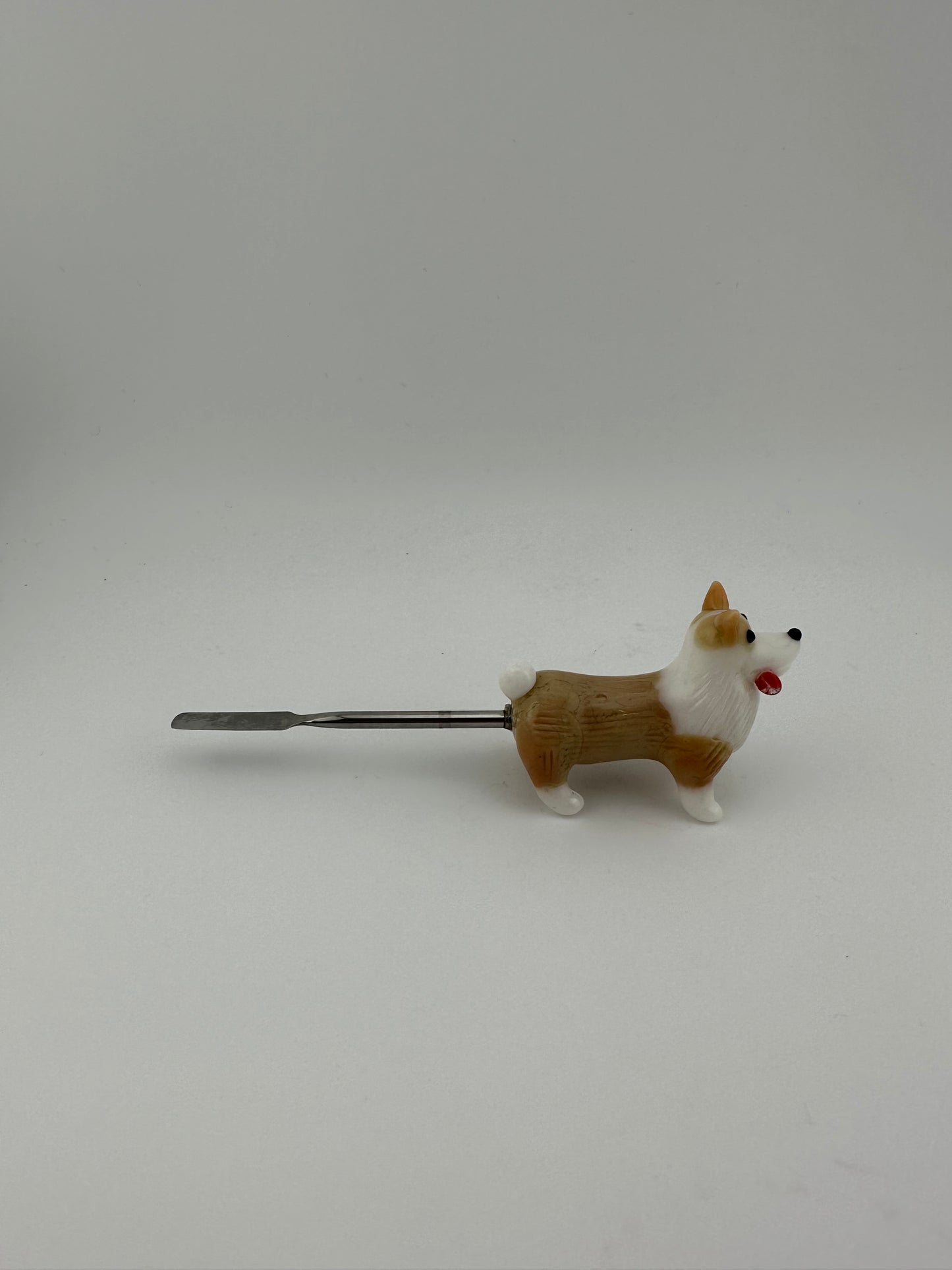Empire Glassworks Dab Tool Sculpted Corgi Dog
