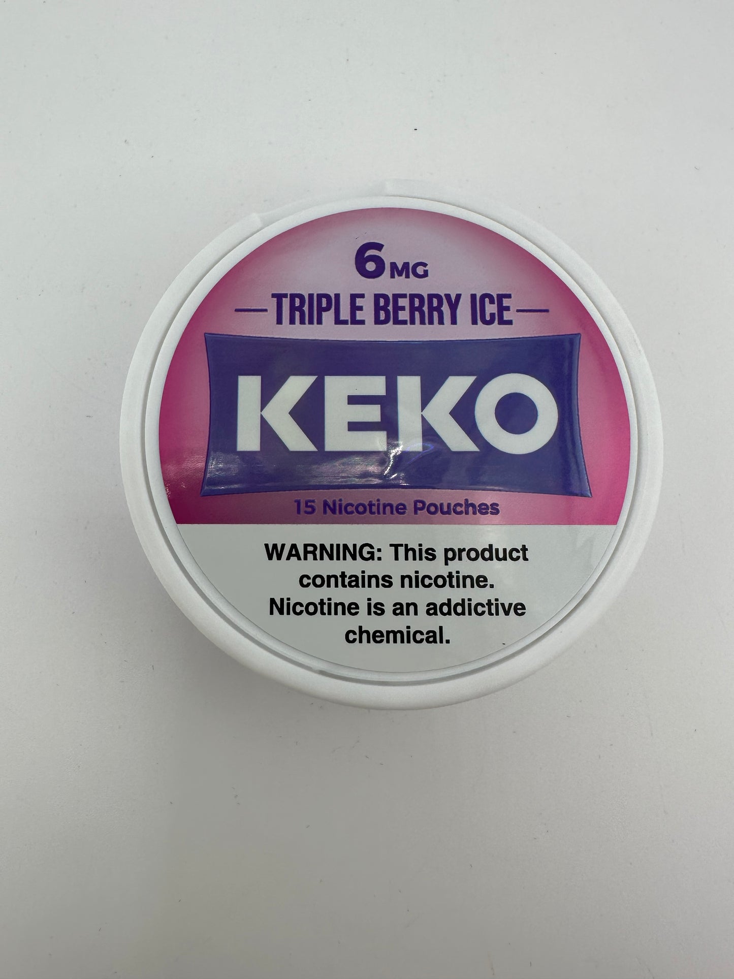 Keko Nicotine Pouches Triple Berry Ice 3mg & 6mg