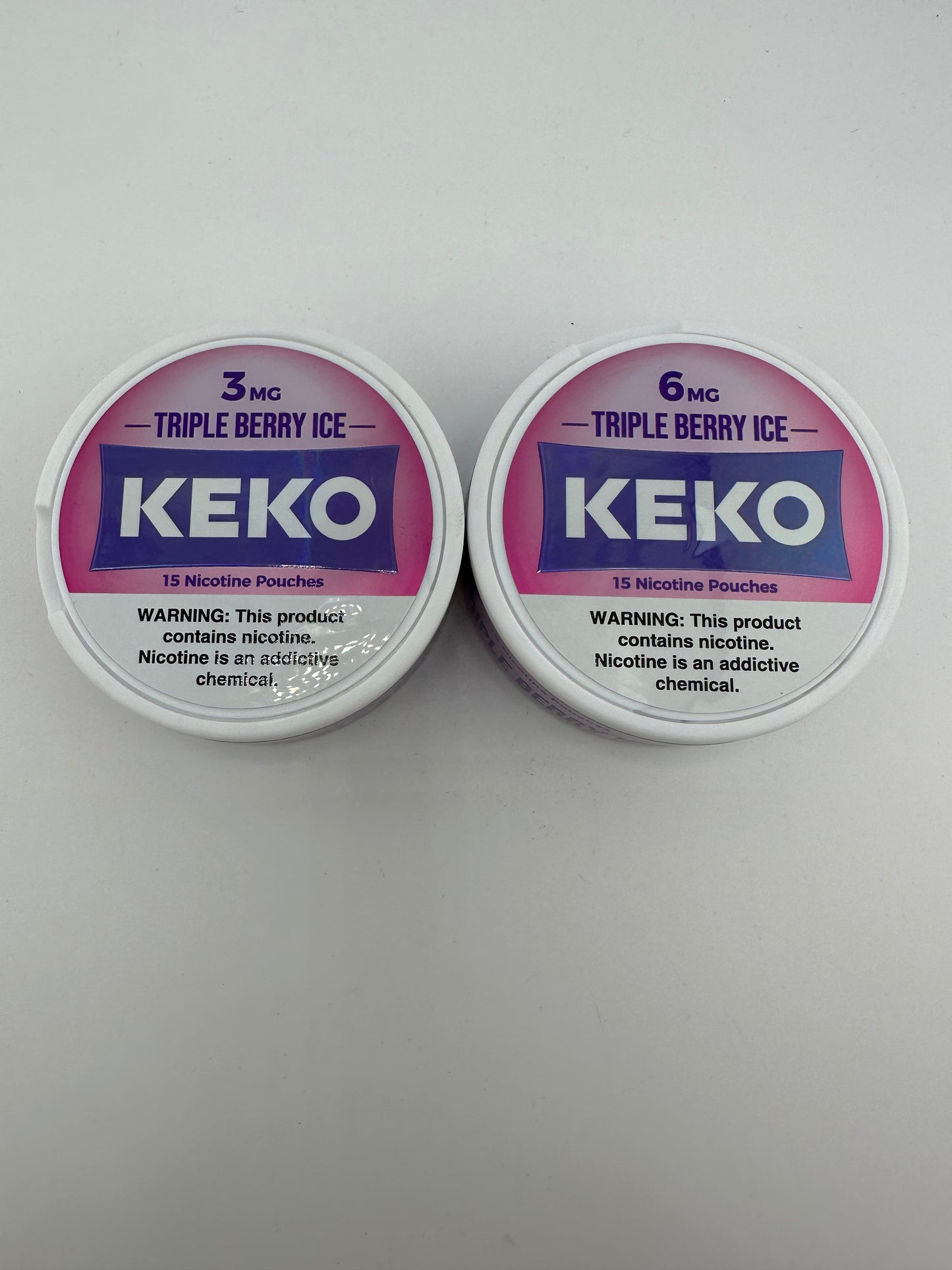 Keko Nicotine Pouches Triple Berry Ice 3mg & 6mg