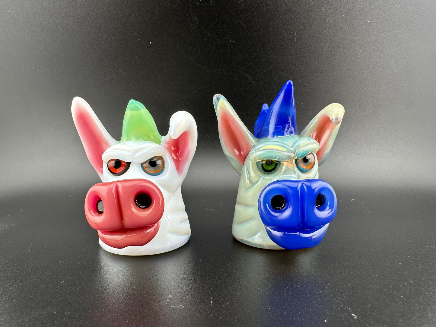 Morrison Glass Donkey Sculpted Pendants