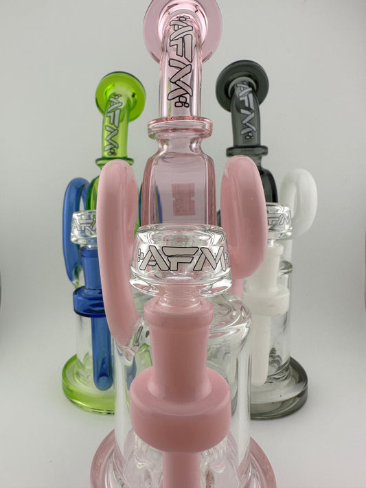 AFM Glass 9.5" Andromeda TX071 Double Barrel Recycler