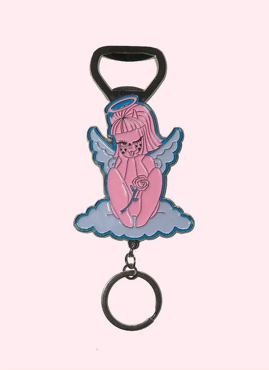 Valfre Cherub Bottle Opener Keychain