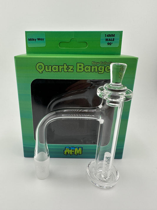 AFM Glass Milky Way Quartz Banger 14mm Male