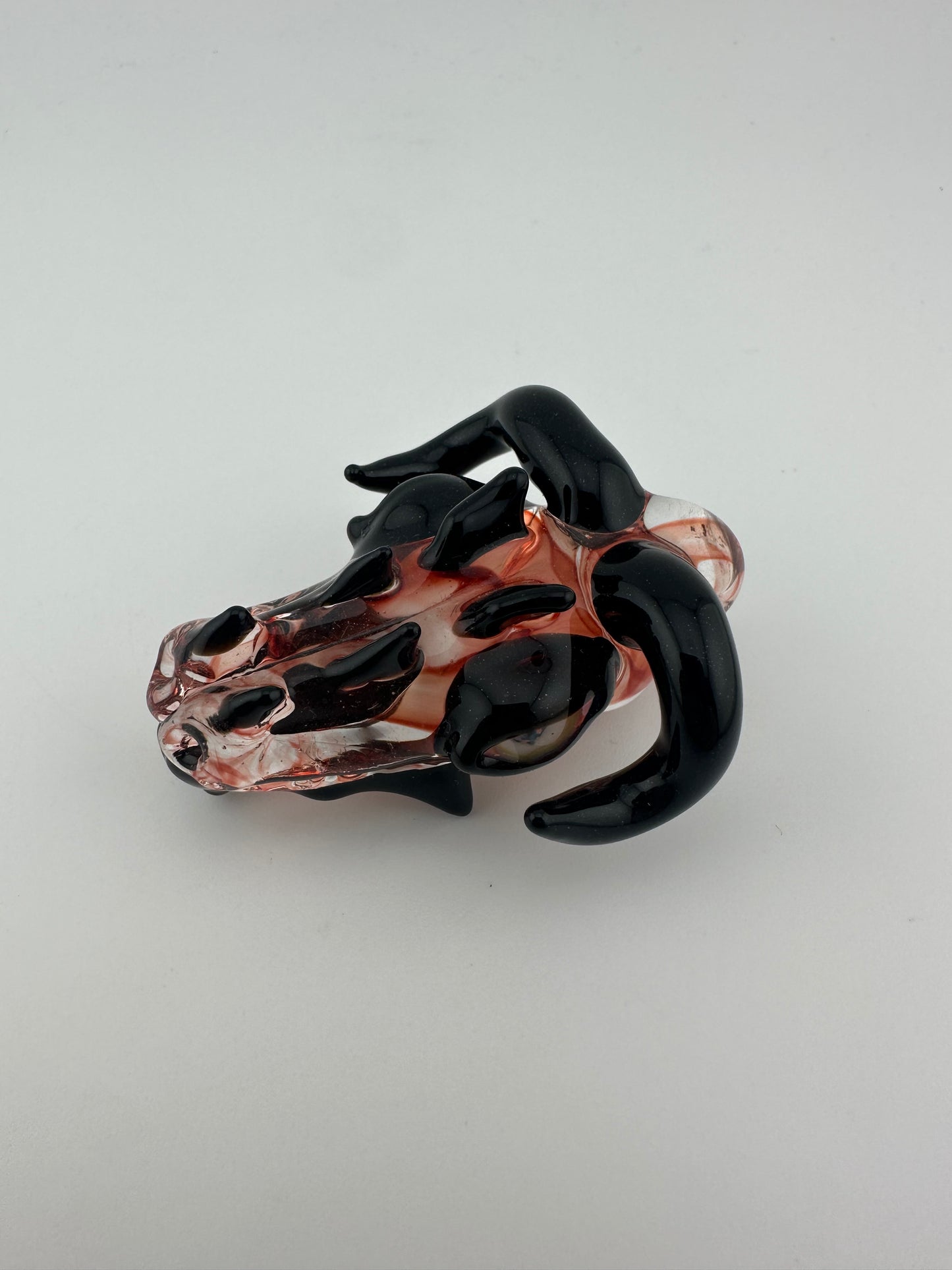 Phrank Dankman Hand Blown Dragon Head Glass Pendant