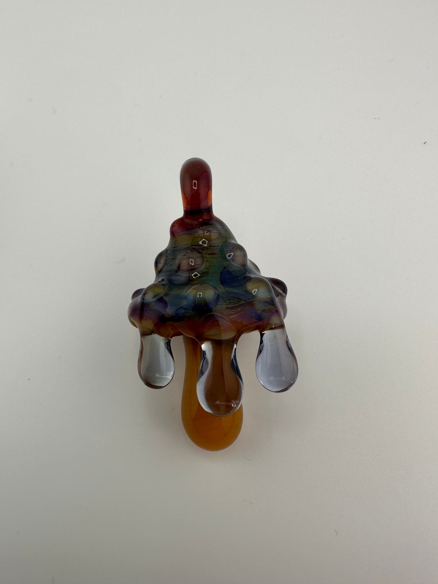 Glass Dimensionz Mushroom Drip Pendant