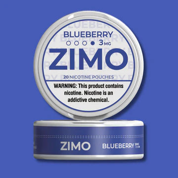 Zimo Nicotine Pouches Blueberry 3mg, 6mg, & 8mg