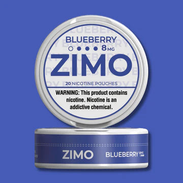 Zimo Nicotine Pouches Blueberry 3mg, 6mg, & 8mg