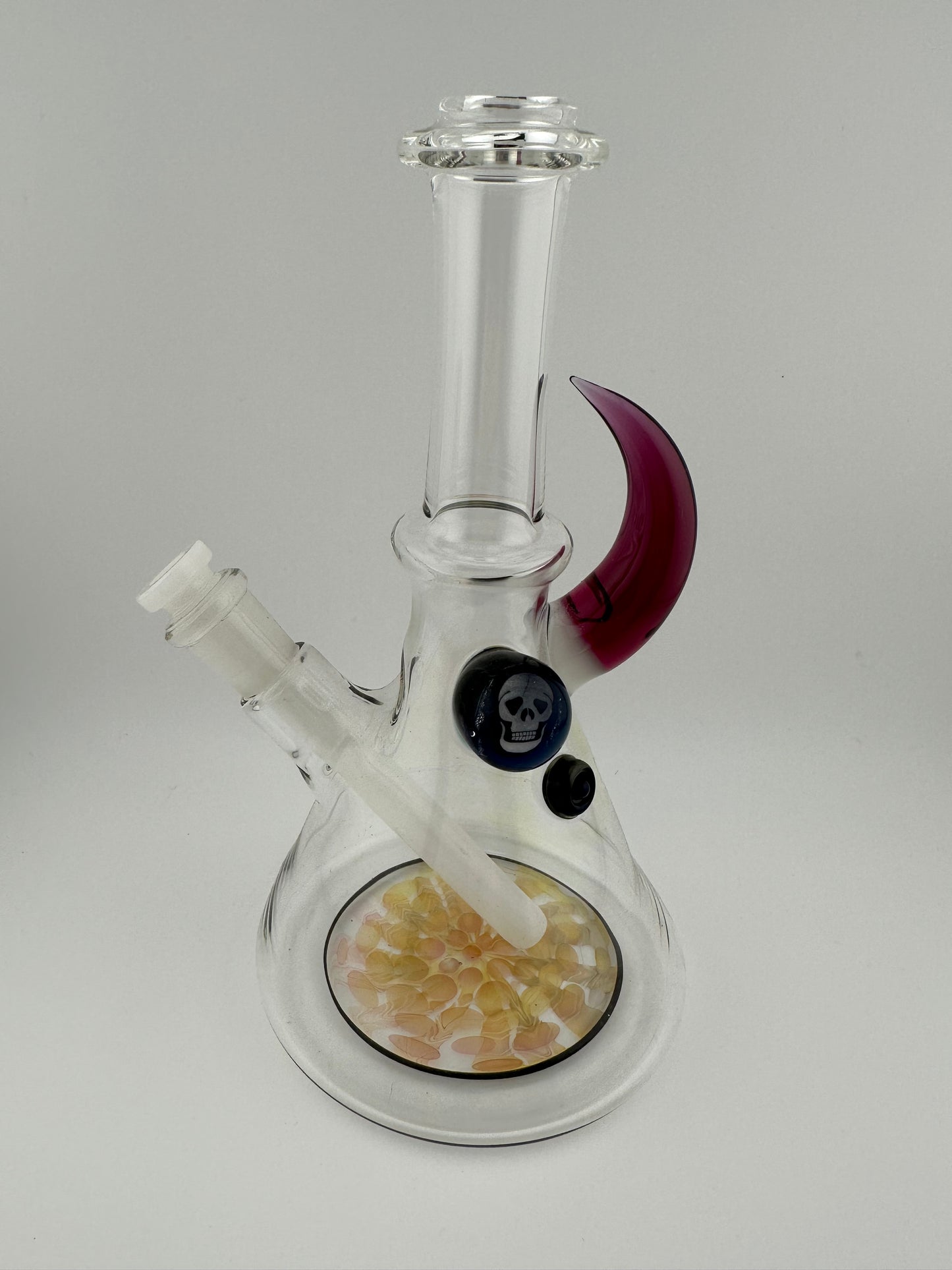 Brandon Welk ( Brando Glass ) Clear Beaker with Color Accent 10mm