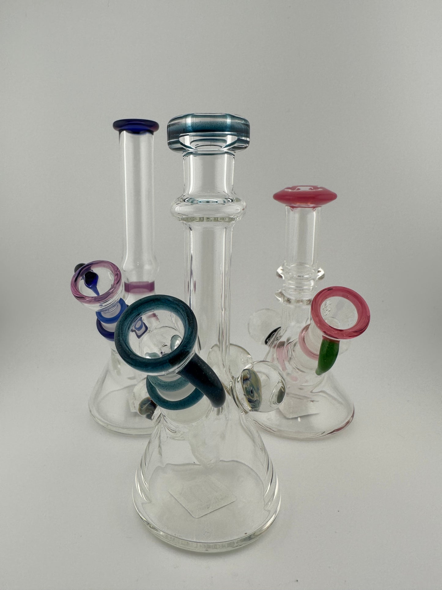 Lylo Glass 10mm Mini Beaker w/ Color Accent