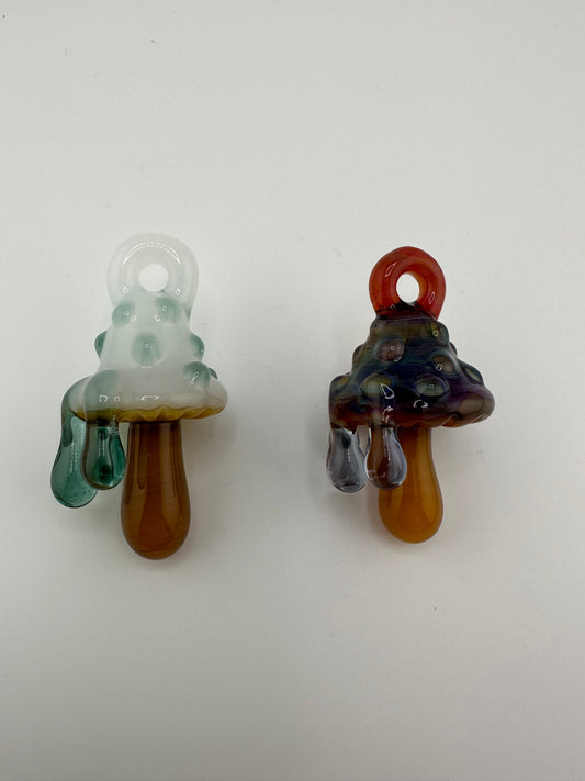 Glass Dimensionz Mushroom Drip Pendant