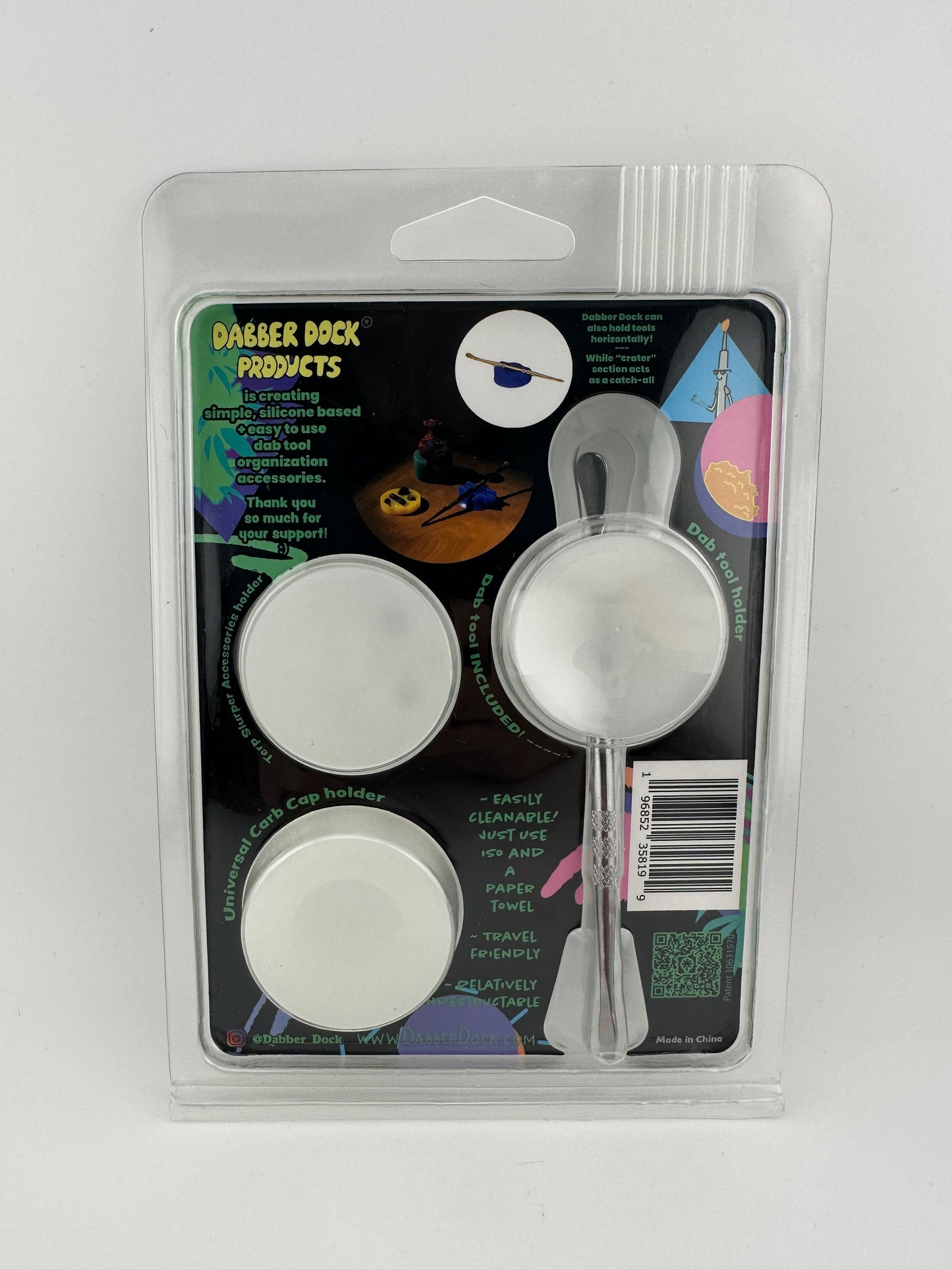 Dabber Dock Silicone Dab Stand / Tool Holder Glow In The Dark