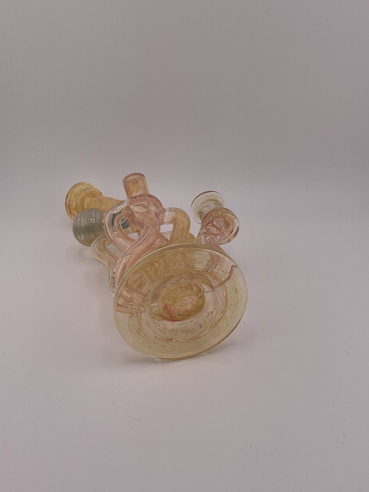 Domer Glass x Brandon Welk ( Brando Glass )Fumed Bubble Dumper Recycler Mini 10mm