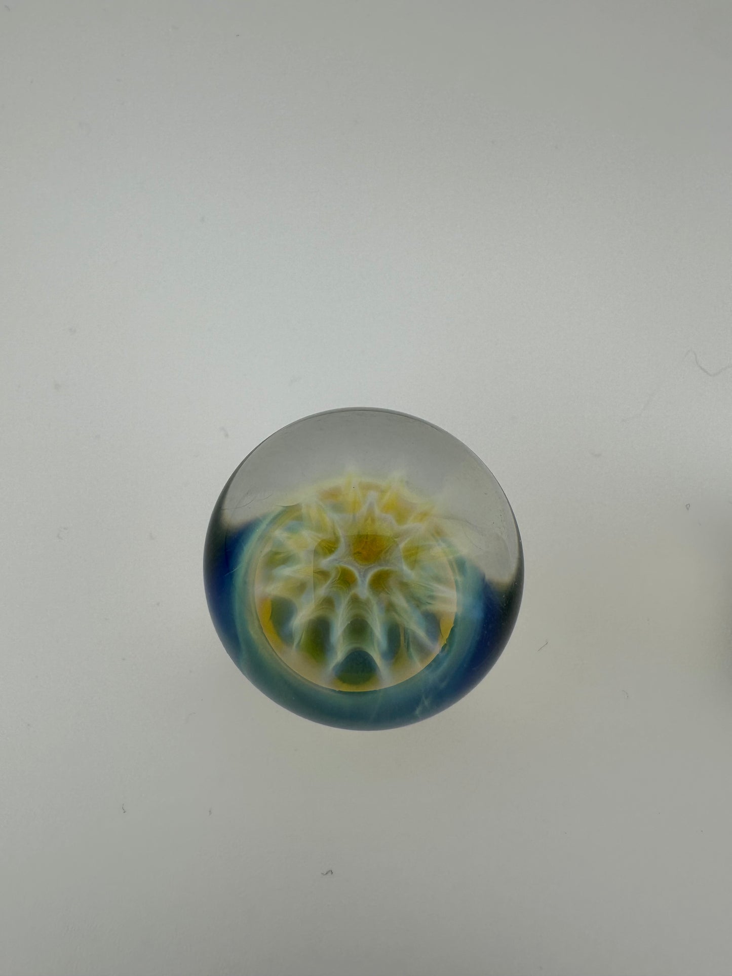Made by Mank Implosion  Glass Marble / Slurper Top / Blender Top