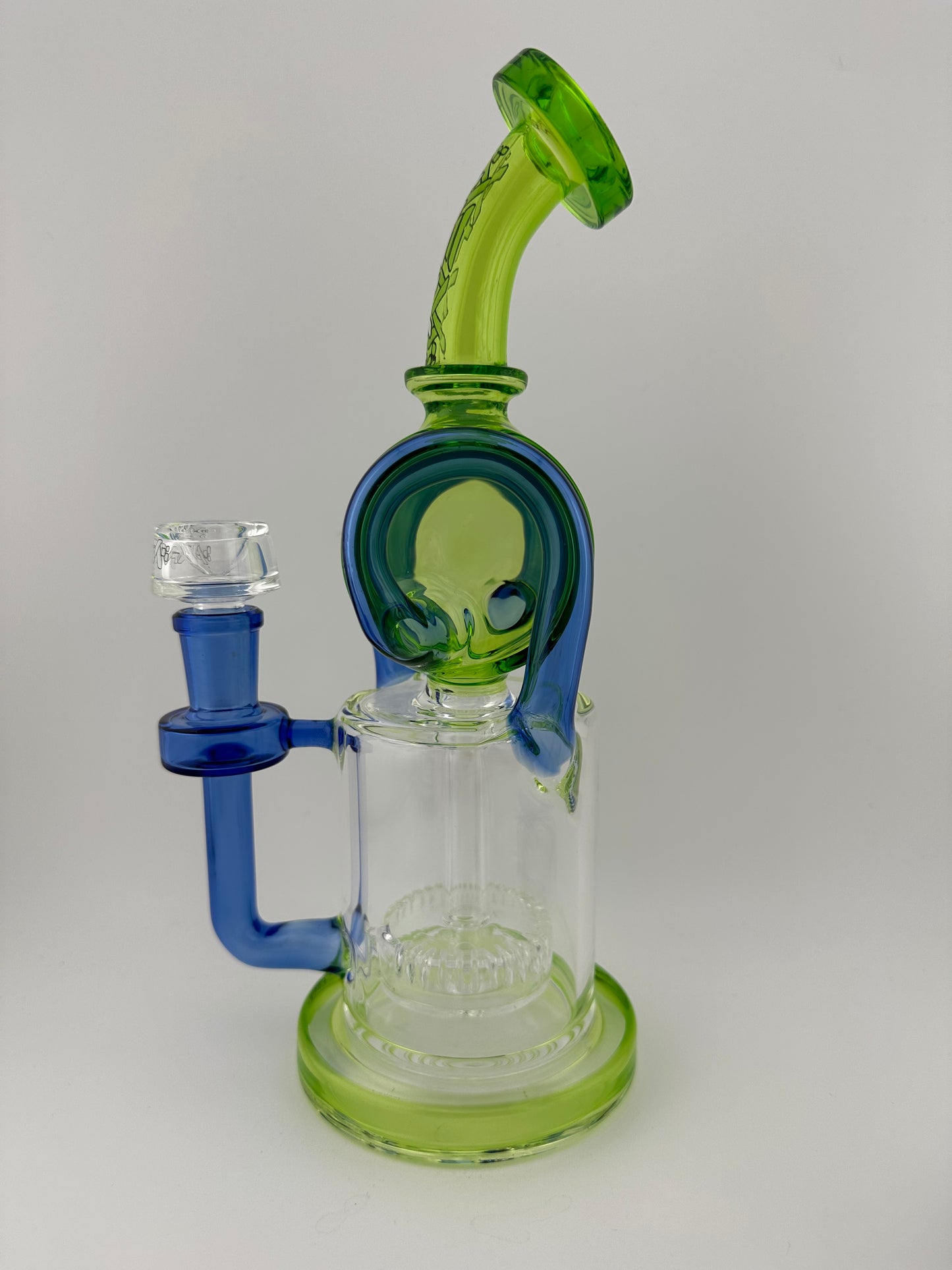AFM Glass 9.5" Andromeda TX071 Double Barrel Recycler