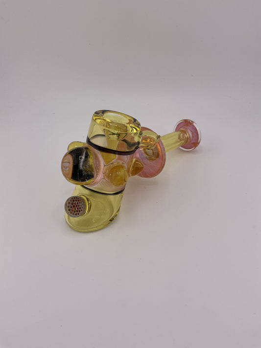 Pugsley Glass Worked Hammer Pipe