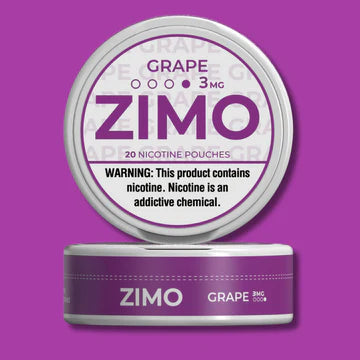 Zimo Nicotine Pouches Grape 3mg, 6mg, & 8mg