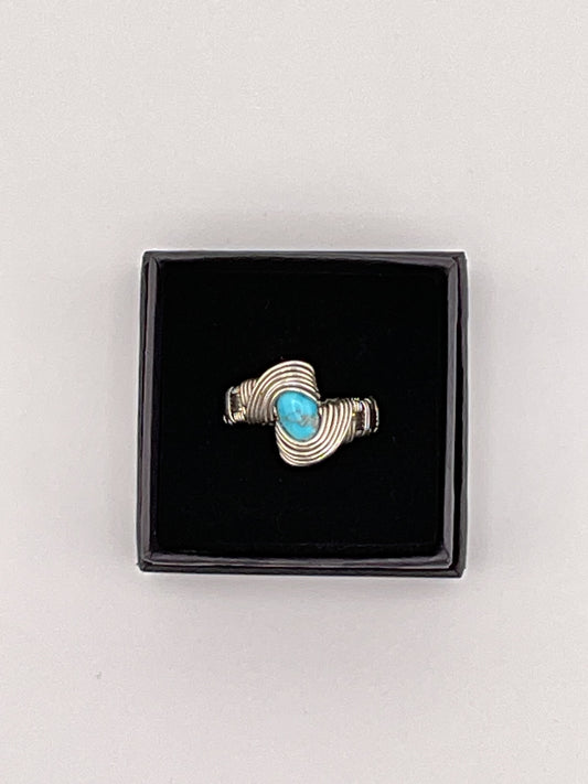 Jaybirds Jewelry Wire Wrapped Turquoise Ring size 11 1/2