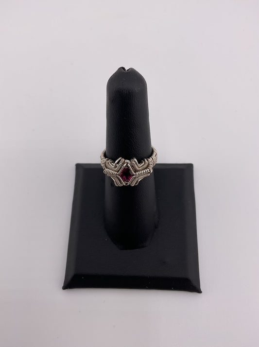 Jaybirds Jewelry Silver Wrapped Rhodochrosite Ring Size 6 1/4