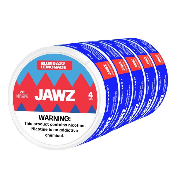 Jawz Nicotine Pouches Blue Razz Lemonade 4mg & 8mg