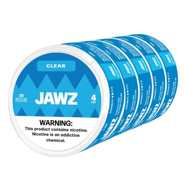 Jawz Nicotine Pouches Clear 4mg & 8mg