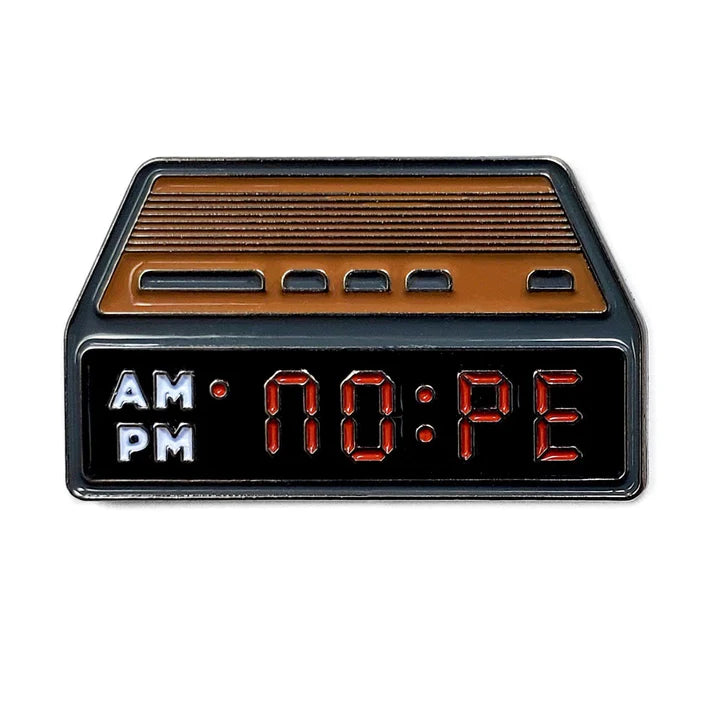 Kolorspun Nope Alarm Clock Pin