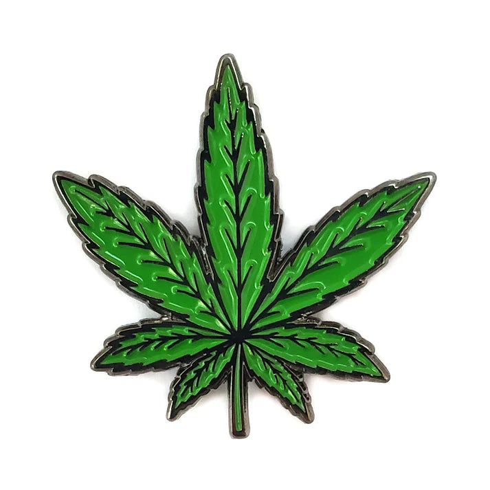 Kolorspun Weed Leaf Pin