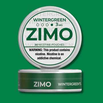 Zimo Nicotine Pouches wintergreen 3mg, 6mg, & 8mg