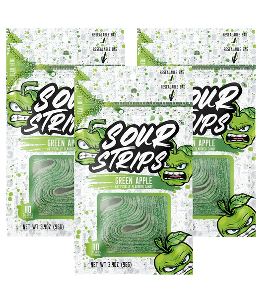 Sour Strips Green Apple Licorice Strips