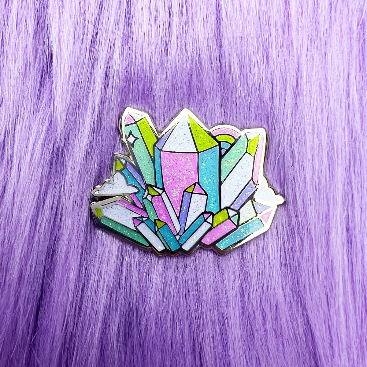 Band of Weirdos Aura Quartz Pin