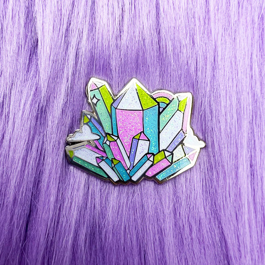 Band of Weirdos Aura Quartz Pin