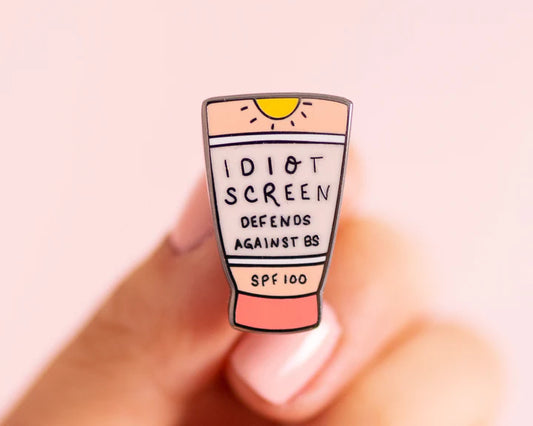 Little Woman Goods Idiot Screen Enamel Pin