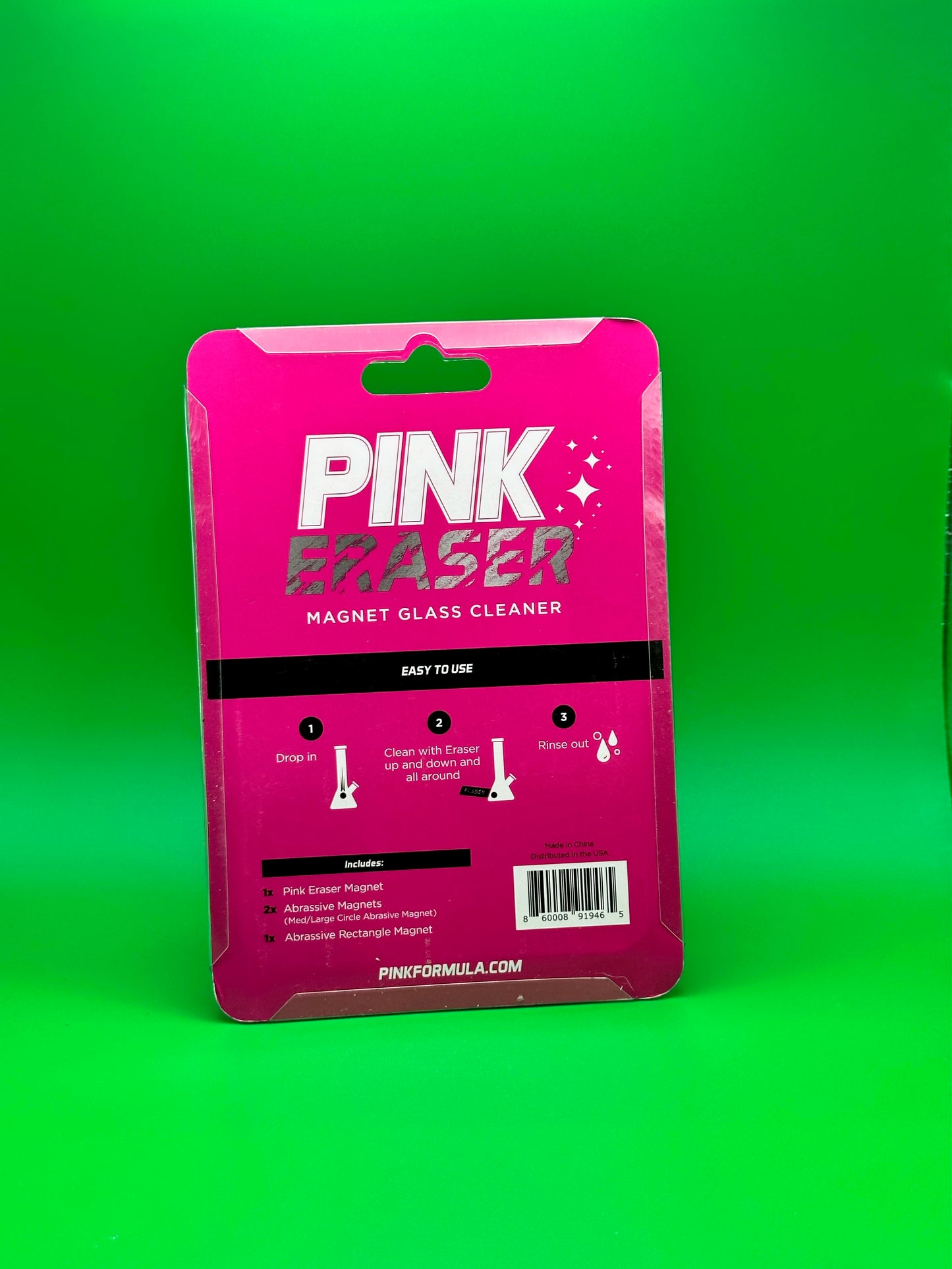 Pink Eraser - Magnet Glass Cleaner by Pink Formula