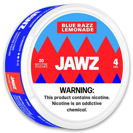 Jawz Nicotine Pouches Blue Razz Lemonade 4mg & 8mg