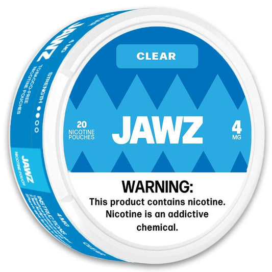 Jawz Nicotine Pouches Clear 4mg & 8mg