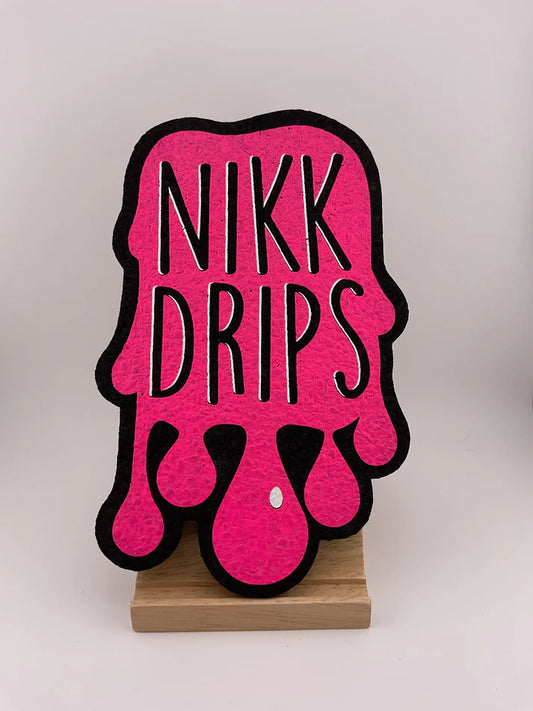 Nikk Drips x Moodmats Pink Nikk Drips Logo Mood Mat