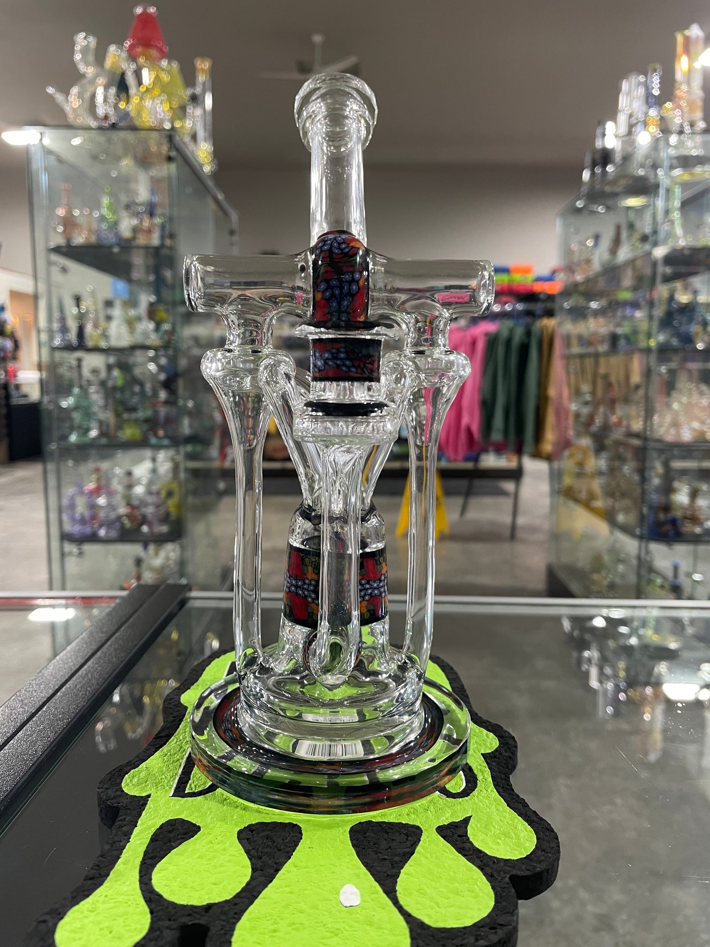 Domer Glass Faceted Chip Stack BubbleDumper